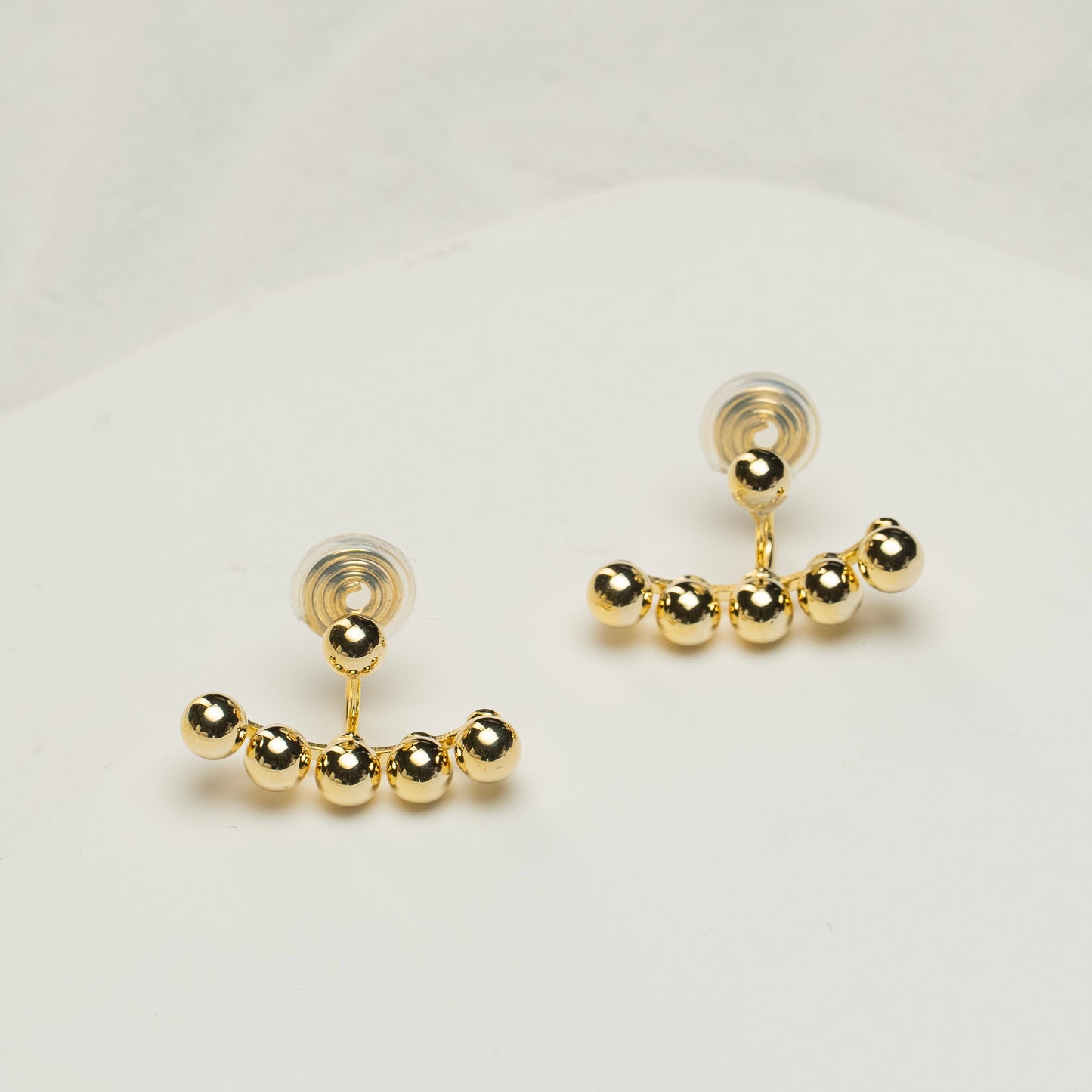 Golden Beads Clip-On