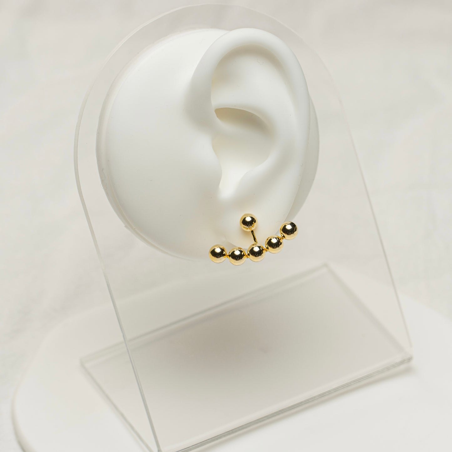 Golden Beads Clip-On