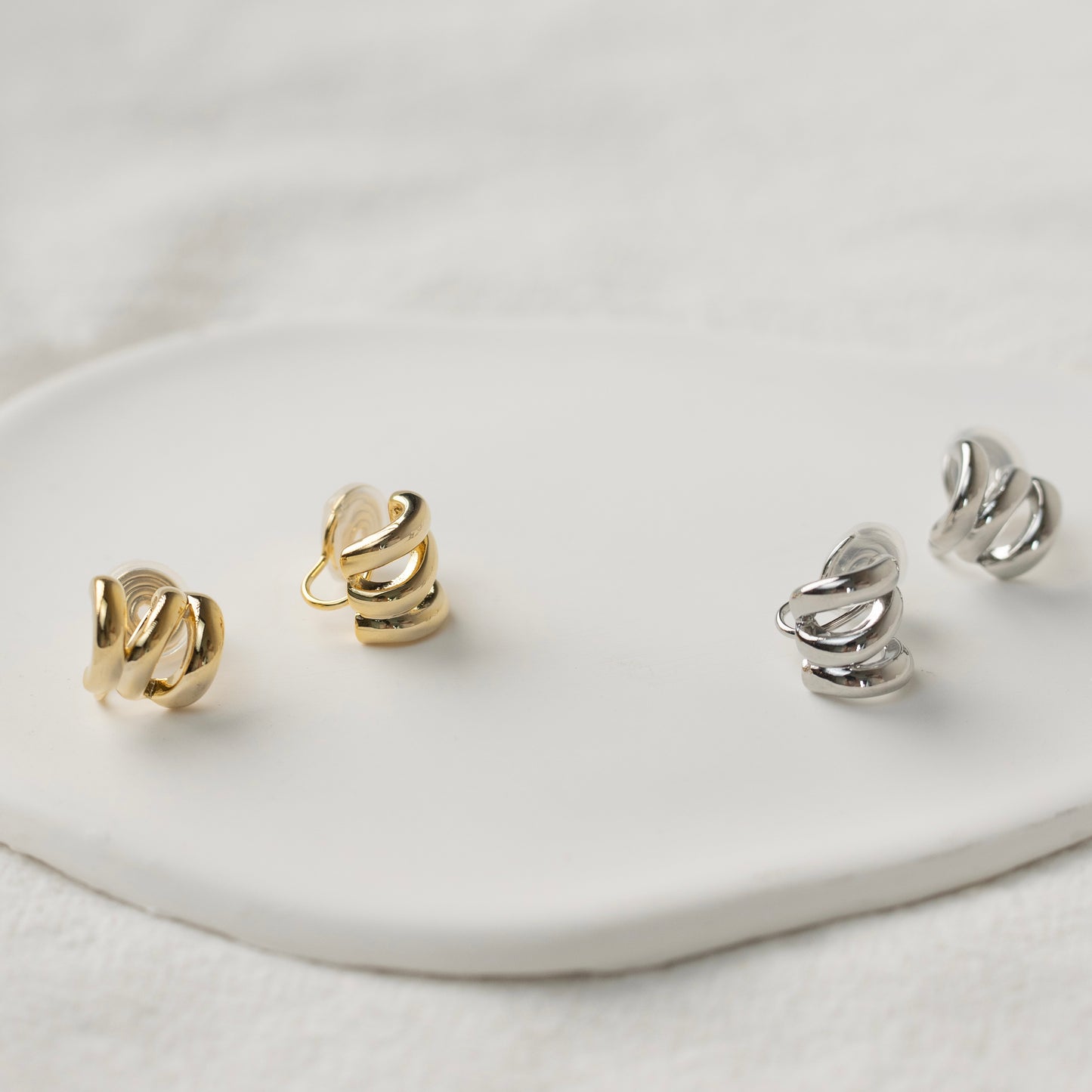 Mini Twisted Silver Clip-On