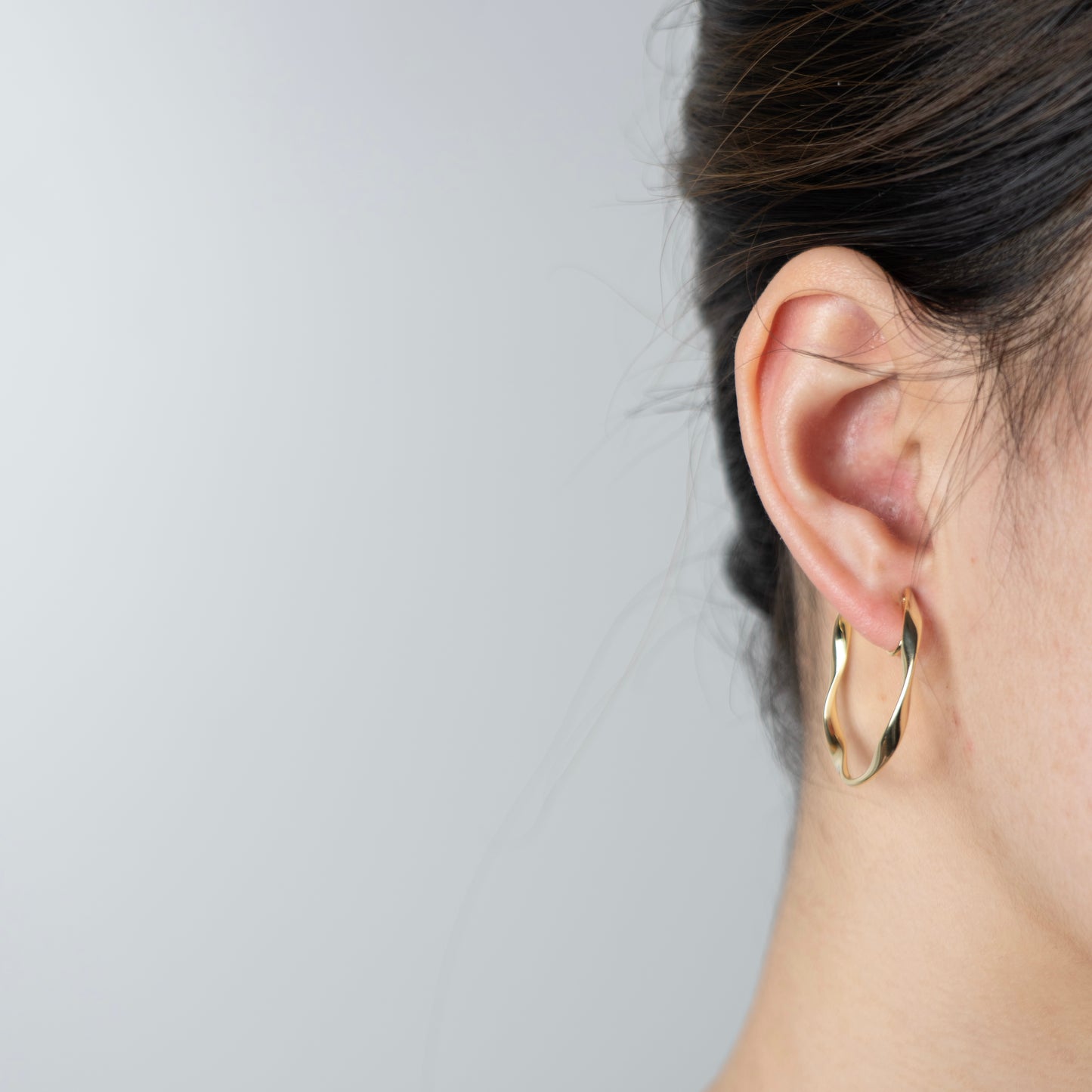Gold Hoop Clip On
