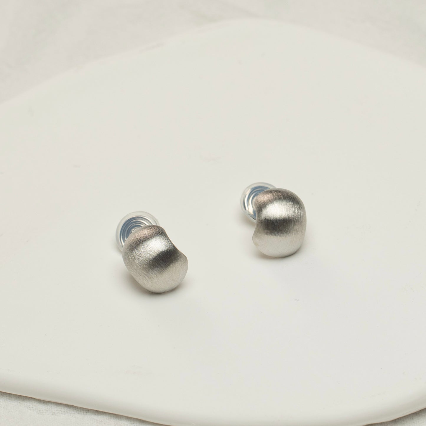 Silver Bean Clip-On