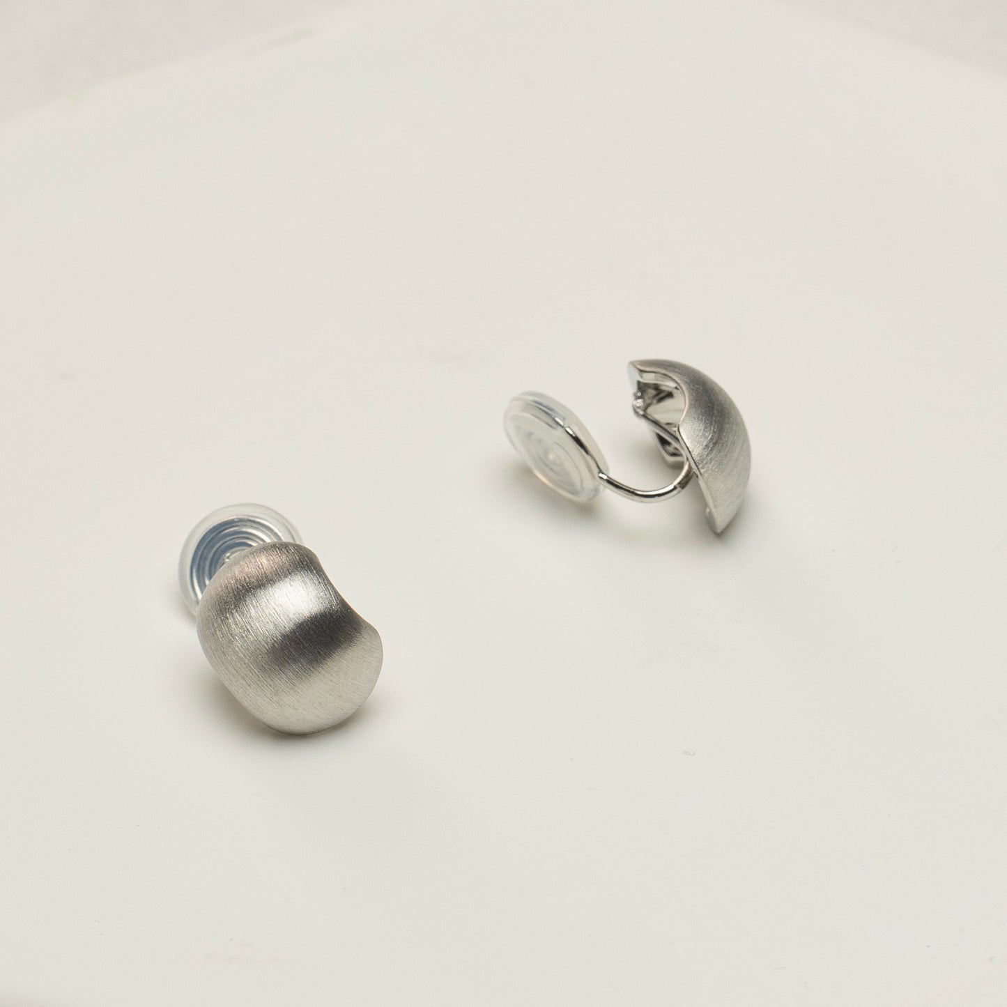 Silver Bean Clip-On