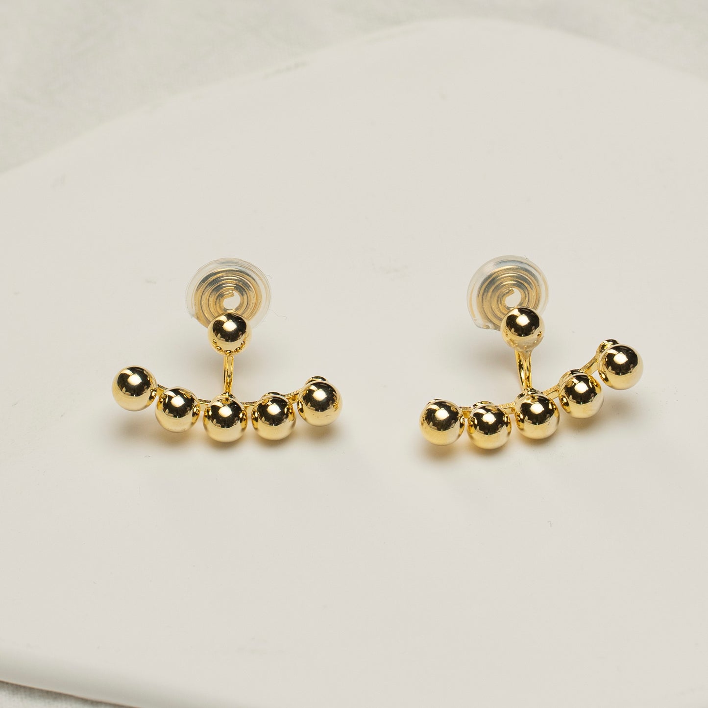 Golden Beads Clip-On