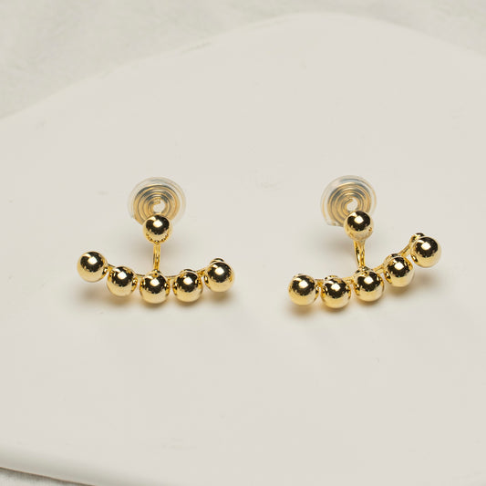 Golden Beads Clip-On