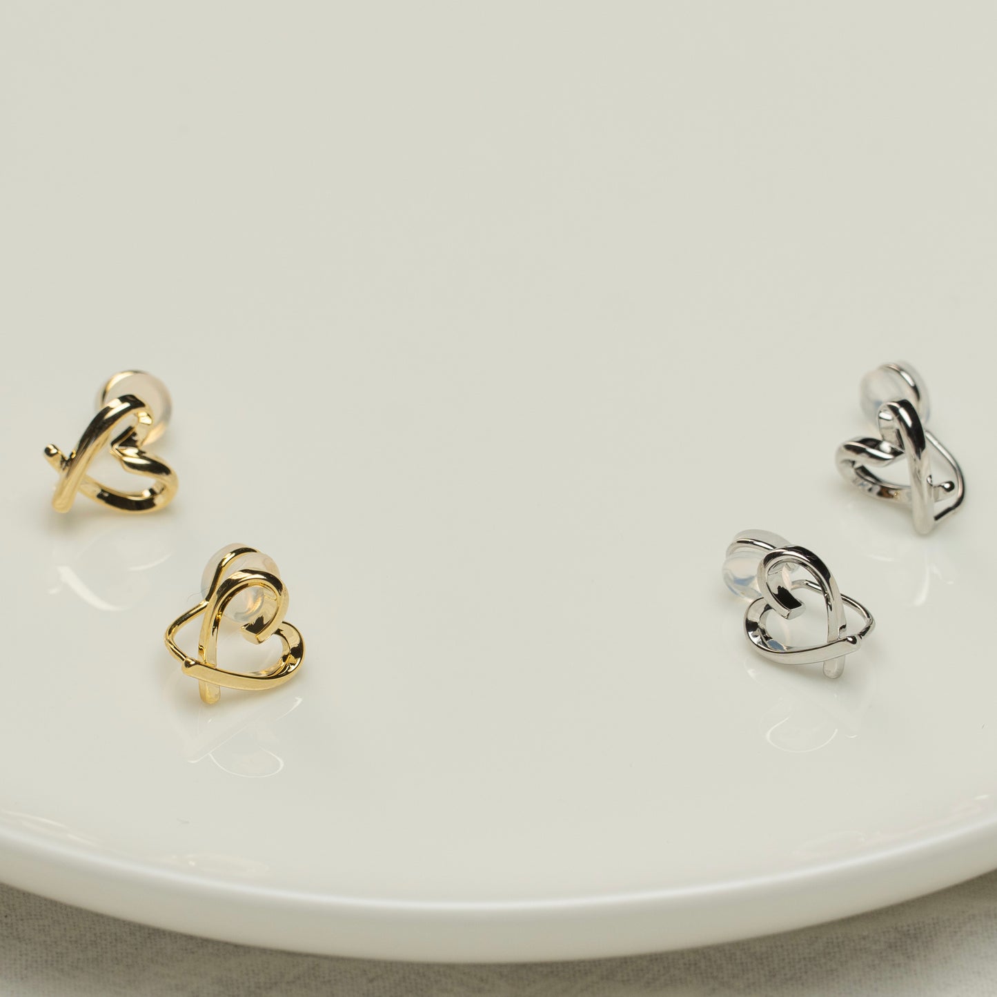 Gold Heart Clip On