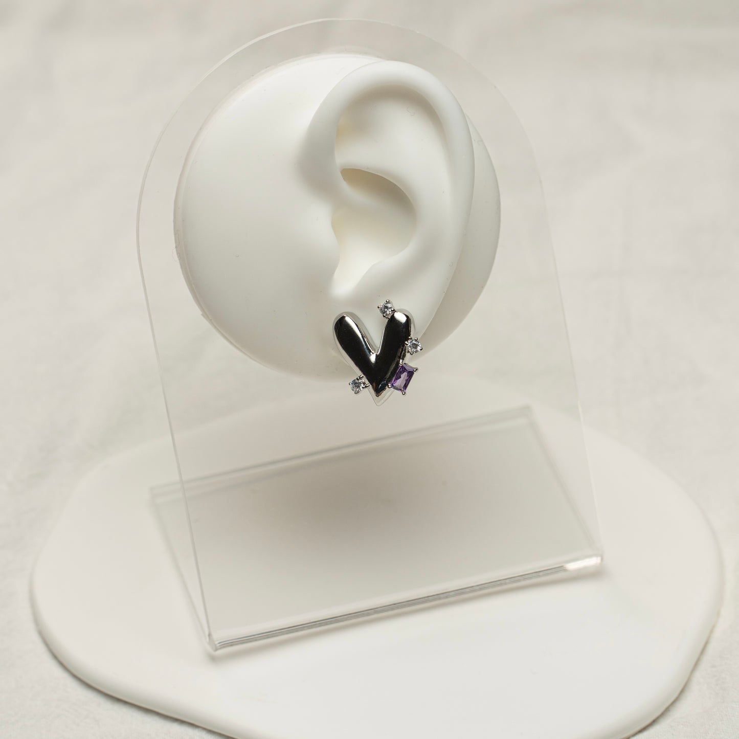 Sparkle Heart Clip-On