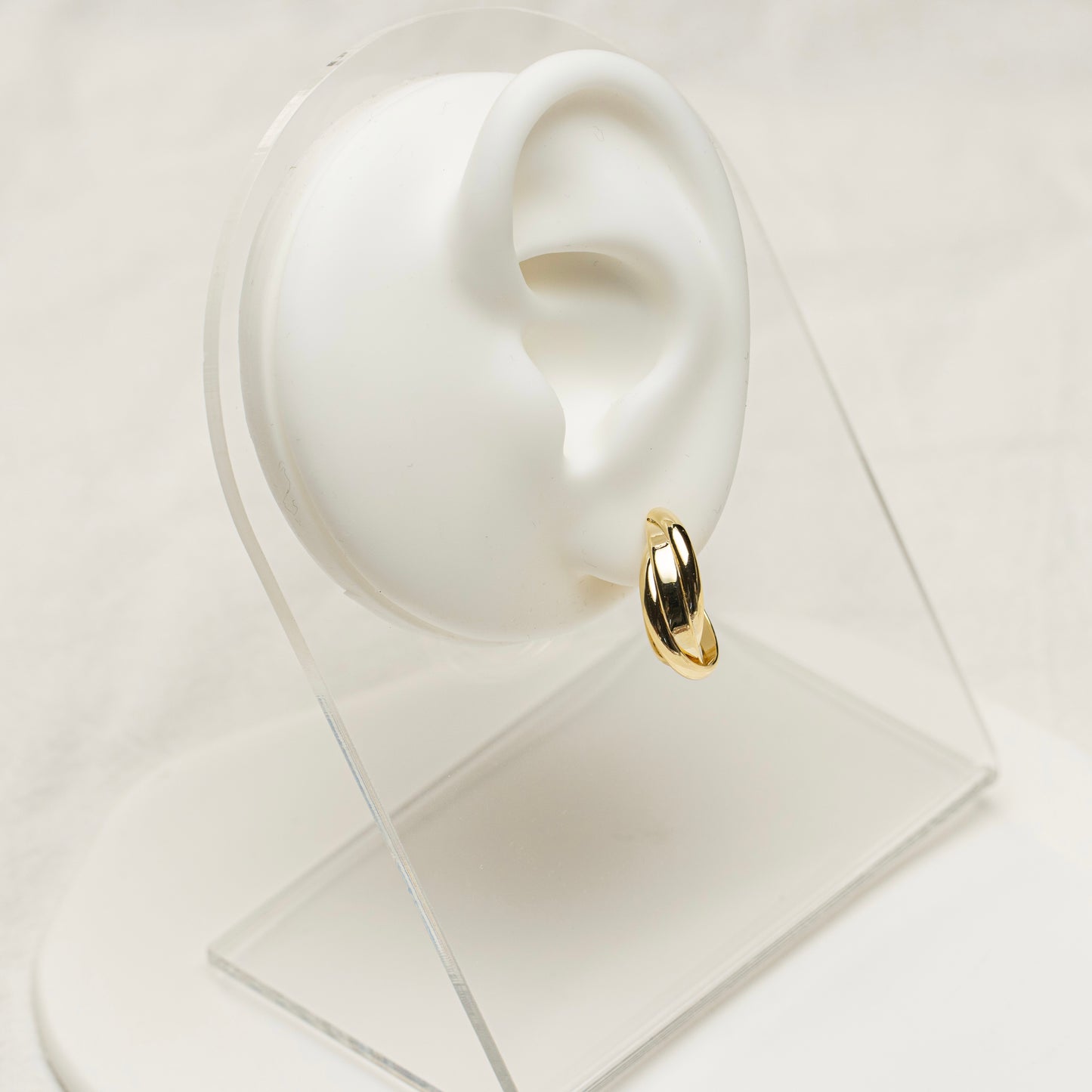 Gold Twist Hoop Clip-On